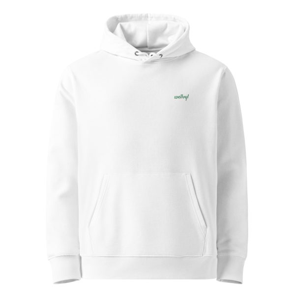 throwback hoodie white front