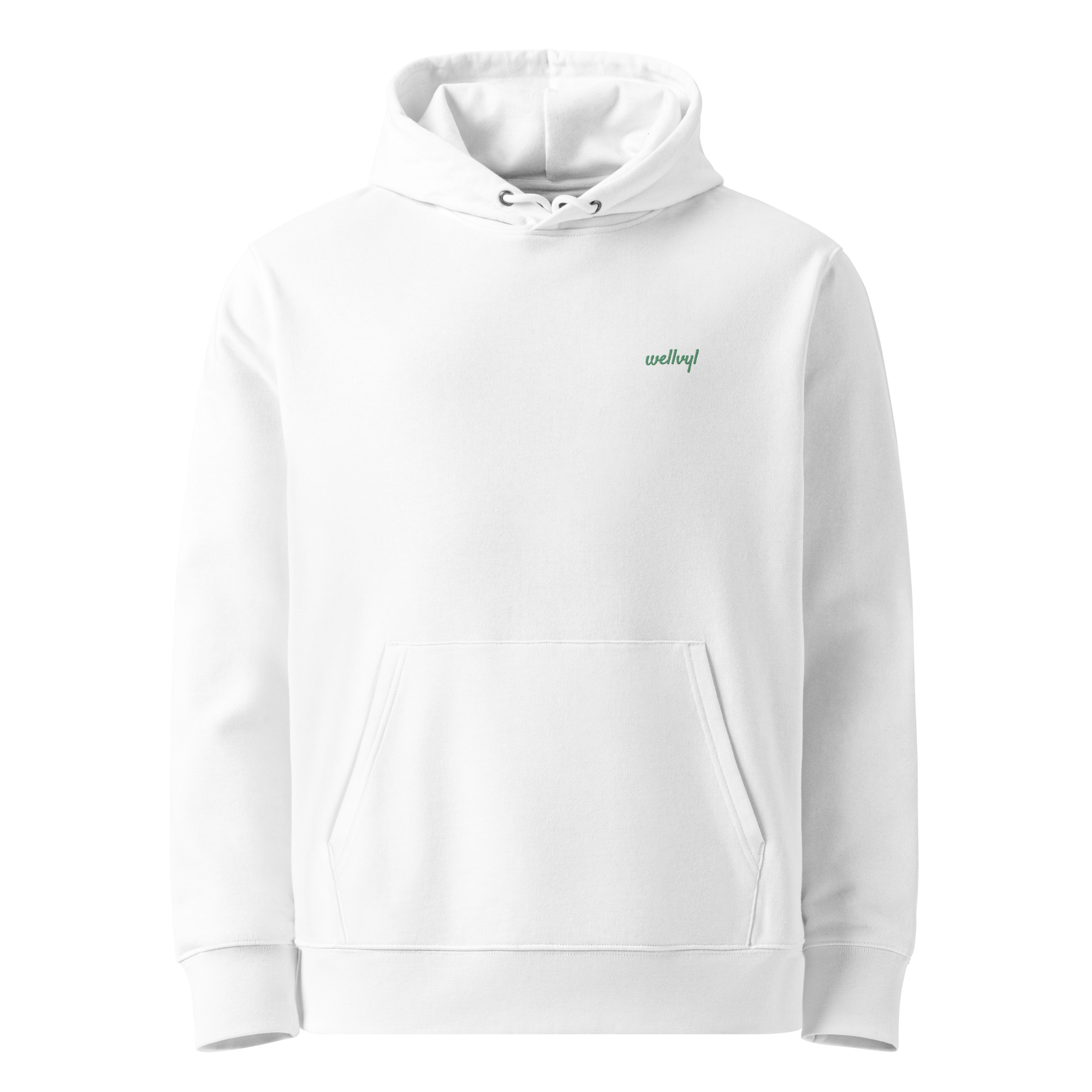 throwback hoodie white front