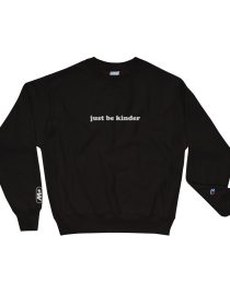 mens champion sweatshirt black front 1