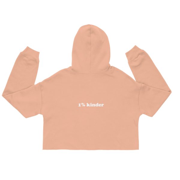 womens cropped hoodie peach back 1