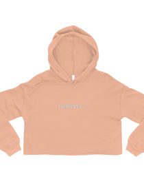 womens cropped hoodie peach back 2