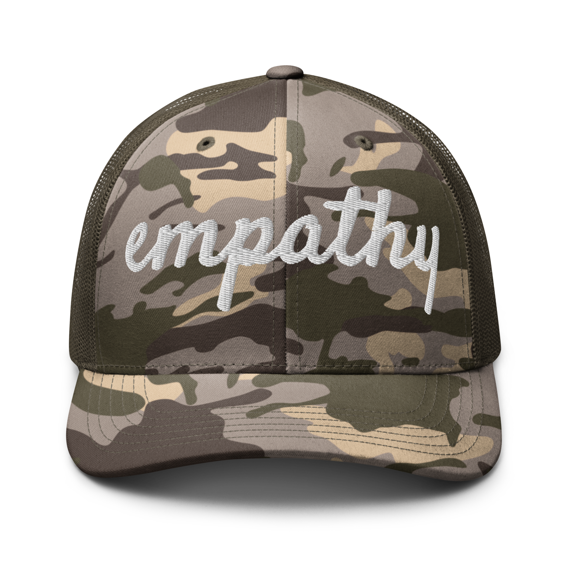camouflage trucker hat camo olive front 686d53c2aa110